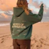 Dandy Words of Affirmation Green Hoodie