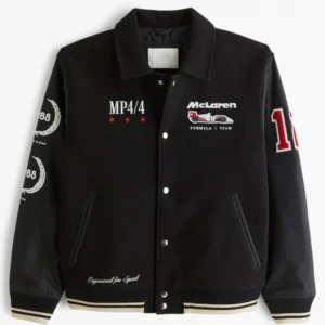 Abercrombie Formula 1 Team McLaren Varsity Bomber Jacket